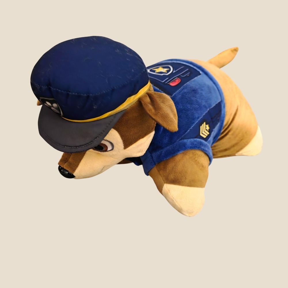 Pillow Pets Paw Patrol Chase Plush Toy Brown Police Dog